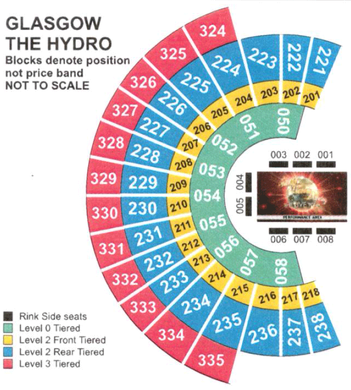 Glasgow The SSE Hydro Seating Plan