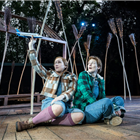 Elizabeth Karani and Heather Lowe in Hansel and Gretel at the Regents Park Open Air Theatre - Photo credit Johan Persson
