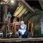 The cast of Peter Pan at the Regent's Park Open Air Theatre, London. Photo credit: Johan Persson
