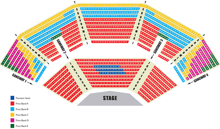 Open Air Theatre Seating Plan