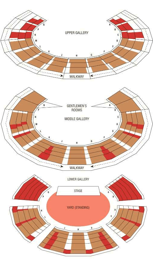Globe Theatre Seating Plan