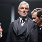 Simon Russell Beale, Ben Miles and Adam Godley in The Lehman Trilogy at the National Theatre. Photos of original cast. Photo Credit: Mark Douet.

