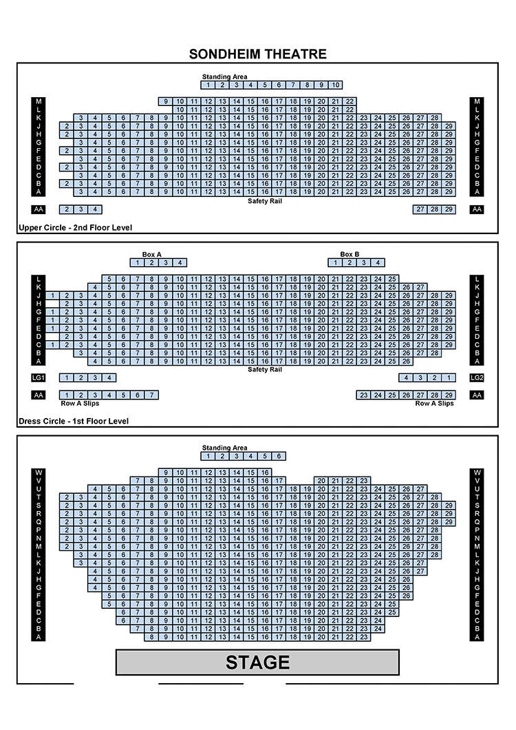 Sondheim Theatre (formerly Queen's Theatre) Seating Plan