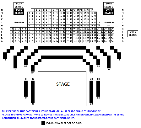 Trafalgar Studios 1  Seating Plan