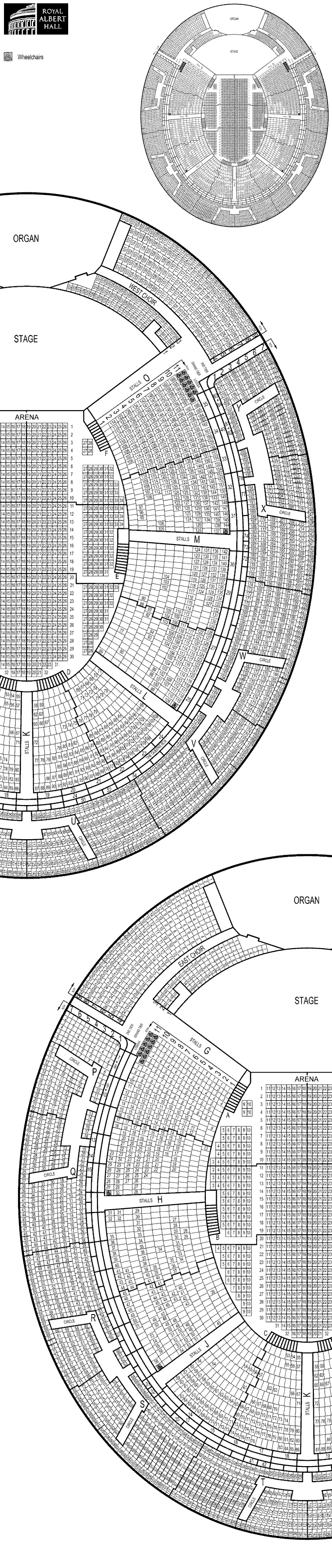 The Royal Albert Hall Seating Plan