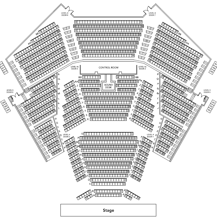 The ICC Birmingham Seating Plan