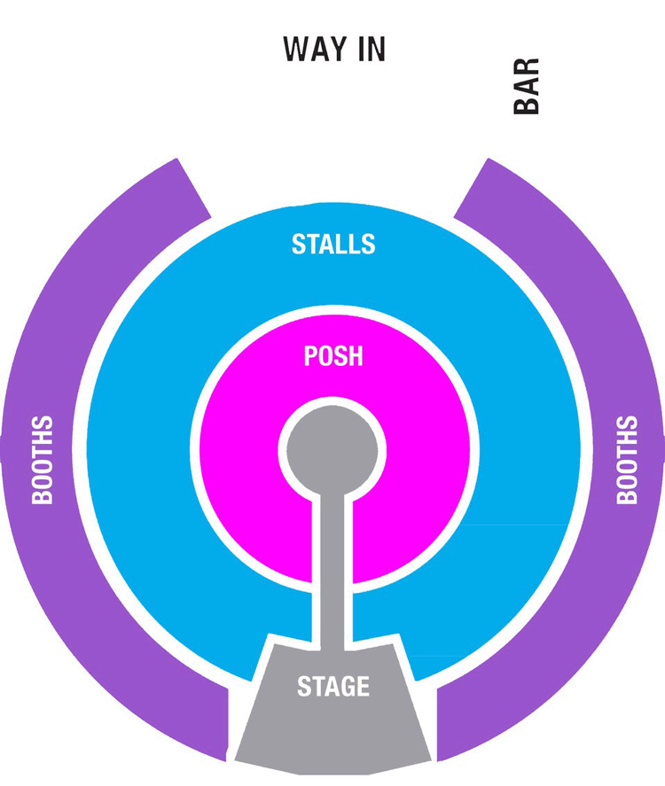 Underbelly Festival Southbank: The Spiegeltent Seating Plan